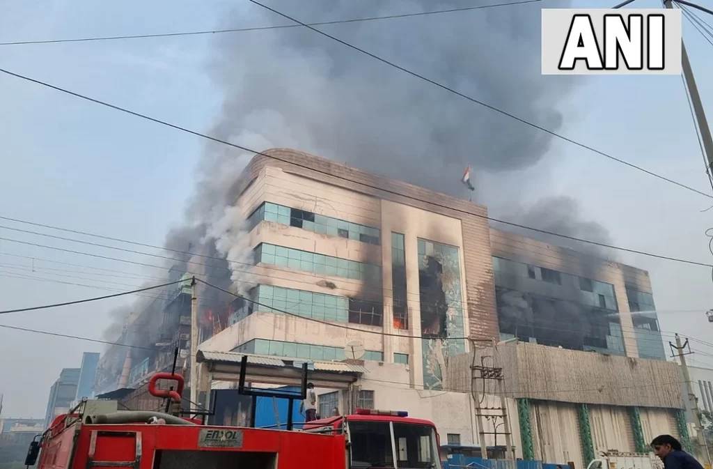 fire in inox factory Kundli Sonipat Haryana